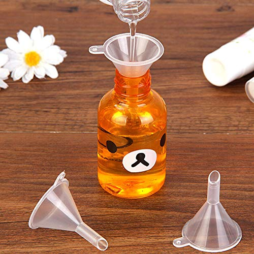 Aofocy - Mini embudos de Viaje de plástico para Rellenar pequeñas muestras de Perfume, 5 Unidades