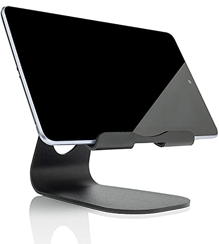 Slabo Tablethalterung für alle Tablets | iPads etc. Aluminium Universelle Halterung Stand Holder - SCHWARZ