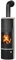 Justus 5694 89 Faro Aqua 2.0 Wasserführender Kaminofen Stahl Schwarz mit Kalkstein-Verkleidung/A+