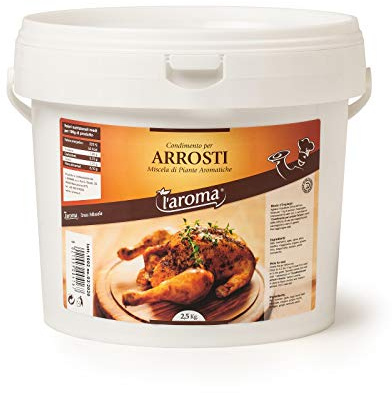l'aroma condimento per arrosti secchiello da 2,5 kg composta da miscele di piante aromatiche