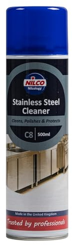 Nilco Stainless Steel Cleaner 500ml - SVTN500SSC - Cleans Polishes and Protects