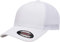 Flexfit Unisex Trucker Mesh Fitted Cap Verschluss, Blickdicht, weiß, Einheitsgröße