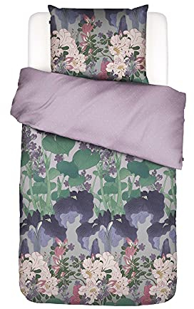 ESSENZA Bettwäsche Michelle Bunt Blumen Blüten Sterne Punkte Wendeoptik Baumwollperkal, Größe:155 cm x 220 cm