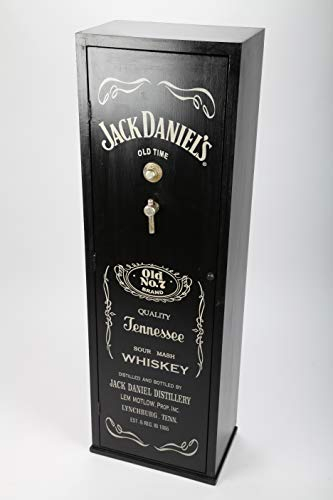 point home Design-Schrank Whiskey, Regal aus Holz, Lifestyle-Möbel im Retrolook, schwarz, 121cm