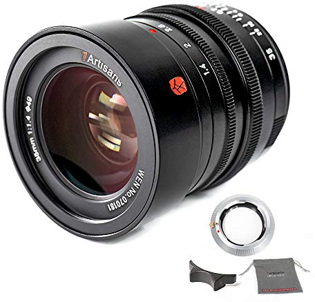 7artisans Objectif 35 mm F1.4 Full Frame Mise au point manuelle Leica M-Mount Prime pour appareils photo Leica SL, TL, CL