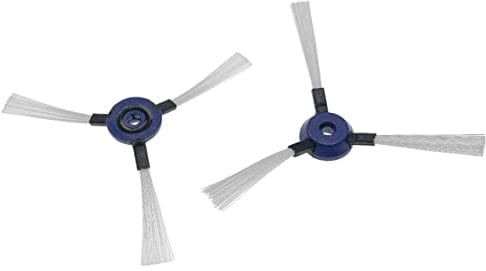 vhbw 2x Brosse latérale compatible avec Rowenta Smart Force Extreme robot aspirateur - Lot de brosses, noir/blanc/bleu