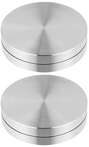 Cabilock 2pcs Cake Turntable Bearing Rotating Cake Stand Cake Turntable Metal Bearing Turntable Cake Decorating Stand Display Stand Tools for Cake Cookies Cupcake