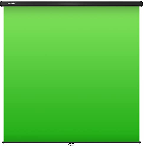 ESMART Rollo Greenscreen 210 cm Bild 200 x 200 cm (111) Grüner Chroma-Key-Hintergrund für Fotografie, Video, Live Gaming-Streaming, Virtual Studio | Wand-/ Deckenmontage