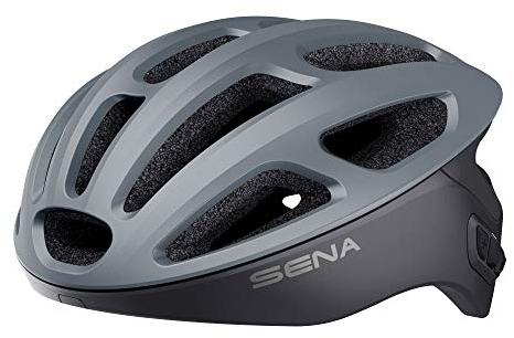 Sena R1 Smart Fahrradhelm (Matte Gray, L)