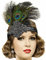 Balinco 20er Jahre Pfau Feder Haarband | Gatsby Pailletten Kopfband | Charleston Retro Stirnband | Haarschmuck 1920s | Accessoire für Damen