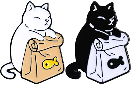 Fopytu Süße Email Revers Pin Carton Cats Brosche Pin Abzeichen Für Kleidung Rucksäcke Party Dekoration