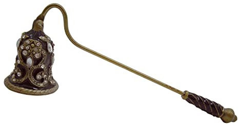 F Fityle Campana di Candela, a Campana di Candela con Manico Lungo, di Fiamma con stoppino in Metallo per spegnere di Candela in, Stile D