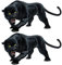 Vepoty Autoaufkleber Tier Schwarzer Panther Autoaufkleber Cartoon 3D Autoaufkleber Selbstklebender Vinylaufkleber für Autodekor
