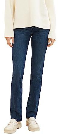 TOM TAILOR Damen 1008119 Alexa Straight Jeans, 10282 - Dark Stone Wash Denim, 29W / 32L EU