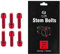 Chooee Tornillos Bicicleta M5 x 18 mm，Tornillos vástago M5 x 18 mm，Tornillos Potencia/Manillar para Bicicleta MTB（Rojo/azul/naranja/verde/color/Oro）
