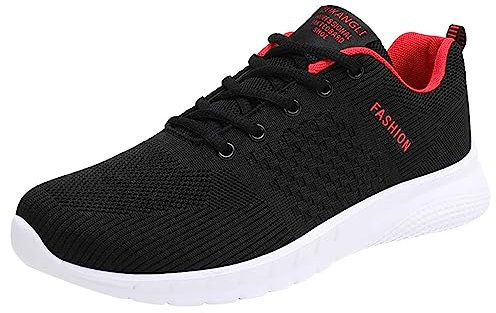 Scarpe da Ginnastica Scarpe Uomo estive Bianche Pelle Dude Scarpe Uomo estive 2023 Stivali Gomma Uomo 46 A-Rosso 10.99