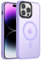 OUBELI Magnetico Cover per iPhone 15 Pro Custodia Compatibile per MagSafe Antiurto Protezione di Livello Militare Cover Traslucida Matte Sottile Liscia Custodia, viola