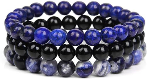 SAIBANGZI Natürliches Edelstein Armband für Damen und Herren – Handgefertigt für Energie, Stressabbau & Stil – Elastisches Armband für Yoga, Meditation & Alltag –Perfektes Geschenk