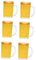 UPKOCH 12 STK Puppenhaus-Bierkrug Puppenhaus-Accessoire Miniatur-Bierbecher Szene schmückt Ornament Mini-Bierschnapsgläser Mini-Bierkrüge Tasche schmücken Essen Spielen Dekorationen Harz