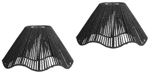 STOBAZA 2 Pièces décoration de lampe bouda decoration interieure décoration intérieure lustre lampe suspendue abat-jour tissé couvercle d'abat-jour style chinois chapeau de paille plafond