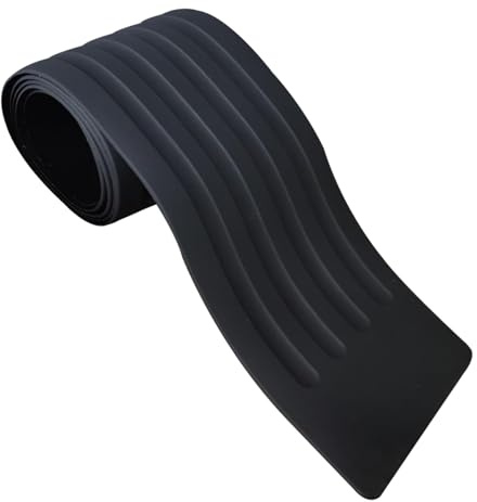 DNSHAN Universal Car Rear Bumper Protector | Black Rubber | Scratch Resistant & Easy Install | Suitable for Cars, SUVs, Trucks | 41''*3.54''