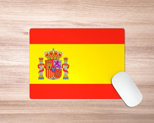 Il tuo tappetino per mouse personalizzabile con stampa della bandiera della Spagna
