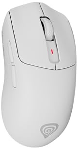 Genesis Zircon 500 G2 Wireless Gaming Maus, 10000 DPI, Triple Mode, Weiß | Ultraleichte E-Sport Maus mit 52 g, PMW3325 Sensor, 2,4 GHz, Bluetooth, USB-C, Huano Purple 90M und 5 programmierbaren Tasten