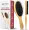 BICTIVE® Kit de 2 Brosses Cheveux Poils de Sanglier Différent. Brosse Plaquante Cheveux, Brosse Plaquage Brosse Poils Sanglier Pour Cheveux Fins et Fragiles Peigne, Démêlant, pour Femmes Hommes