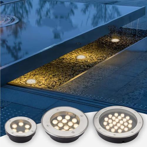 Foco Empotrable Ultradelgado - Focos Led Empotrables Exterior, Lámpara De Pie LED Ultrafina De 220V, Foco Led Empotrable Suelo, Luz De Césped Jardín Impermeable Para Exteriores IP67(Neutral,3W(100mm*5