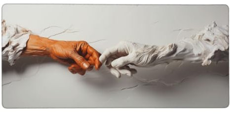 Tenir la Main Tapis Souris XXL 1500x800x3 mm Grand Tapis de Souris Améliore la Précision et la Vitesse,Couple Tapis de Souris Gaming Accessoire, Lavable, Mouse Pad pour Gamer Ordinateur,Cadeau Homme