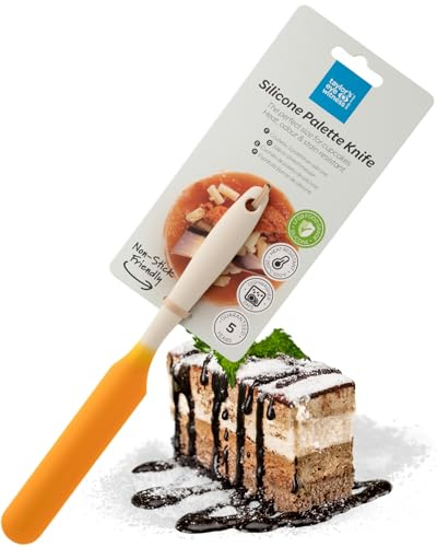 Taylors Eye Witness Mini Silicone Buttermilk & Saffron Palette Knife - Dishwasher Safe, Heat Resistant (260°C/500°F), Ideal for Icing and Decorating