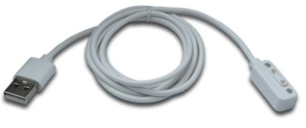 System-S USB 2.0 Kabel 100 cm Ladekabel für Xplora X6 Play Smartwatch Adapter in Weiß