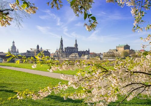 CALVENDO Poster 84,1 x 59,4 cm Querformat Frühling in Dresden...| Bilder, Kunstdruck, Wandbild, Wanddeko, Prints ohne Rahmen