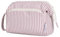 Narwey Kulturtasche Damen Kulturbeutel Kosmetiktasche Schminktasche Reise Make-up-Tasche mit Weit Offener Tasche für Damen Frauen (Rosa Streifen)