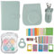 Instant Camera Protective Case, PU Leather Bag with Shoulder Strap for Mini 12, with Photo Frames Album Selfie Mirror Filters Stickers (Mint Green)