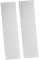 CANIGHT Fireproof Stainless Steel Door Push Plate 2pcs Set White Kick Plates for Interior Doors Anti-scratch Modern Lever Handle Diy Installati