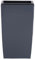 Stolmet Tall Square Planter - Available in Glossy White or Glossy Graphite - Modern Design (Graphite, 17L)