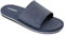 LANGDU Mens Sliders Sandals Adjustable Lightweight Slipper Flip Flops,Blue,9UK