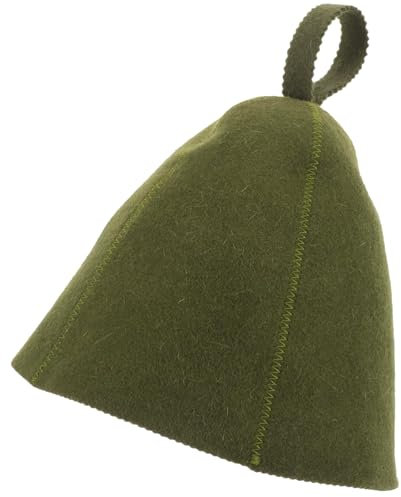 Sauna Hat, Natural Wool Sauna Cap for Men and Women, Eco-Friendly Insulating Headgear for Spa, Steam Room, Bathhouse, Comfortable, Breathable Cap Hat for Women Wool