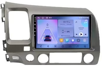 9 Radio con Pantalla táctil Android 15 Sistema de Audio Bluetooth para Honda Civic 8 2005-2012 con GPS WiFi FM Radio Cámara de Marcha Atrás Reproductor multientretenimiento(HL20 2+32G)