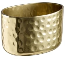 APS 40687 CRAFT Schale aus Aluminium mit gehämmerter, goldener Oberfläche, Dipschale, für u.a. kalte und warme Speisen, 8,5 x 6,5 x 5,5 cm, 0,15 ltr.