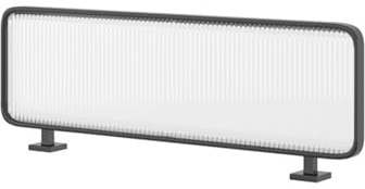 Labasuan Raumteiler für Essbereiche, Sichtschutz für Theken, dekorative Trennwand aus gestreiftem Glas für Restaurants, Hotels und Bars(B,80cm)