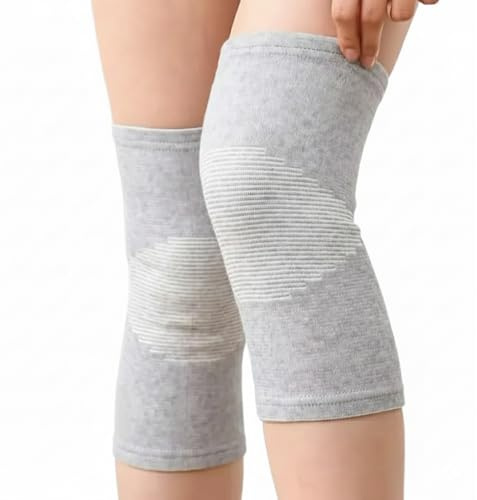 Generisch Bambus Kniebandage 1 Paar, sanfte Kompression für Sport & Alltag | Atmungsaktiv & Elastisch mit Kompression, Rutschfest