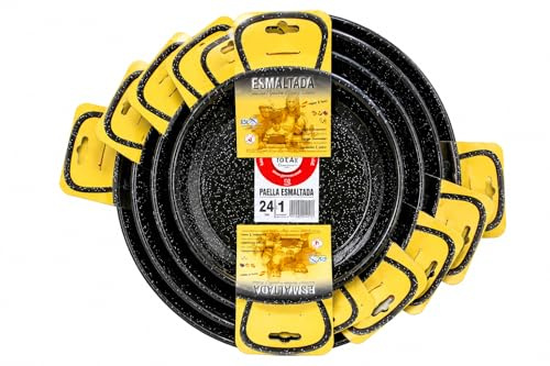 Delicioso 50cm Enamelled Steel Paella Pan