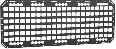 SIXRUN LKW-Ladeflächen-Molle-Panel, Robustes Organisationsregal aus Aluminium für SUVs und LKWs, 87,9 X 32,9 cm