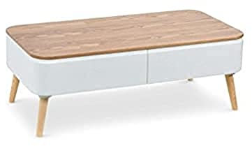 Menzzo 2781004 Table, Bois/Blanc