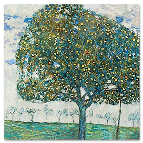 Giallobus - Gemälde - Gustav Klimt - Apfelbaum II - Acrylglas - 70x70 - Bereit zum Aufhängen - Moderne Gemälde für zu Hause