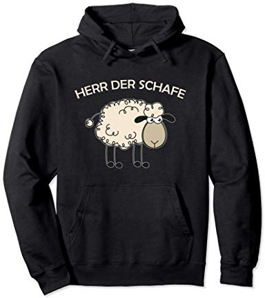 Herr der Schafe Hüter Hüterin der Schafe Landwirt Pullover Hoodie