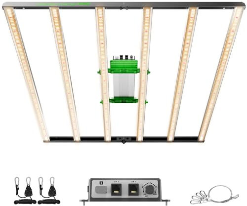 MARS HYDRO FC-E6500 Detachable LED Grow Light 650W 5x5ft Full Spectrum with 3978pcs Diodes Grow Lights Commercial Grow Lamp Dimmable for Indoor Plants Veg Flower Daisy Chain 2.7 umol/J