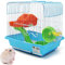 BPS BPS-1255 Hamsterkäfig mit Futternapf, Tränke, Rad, spezielles Haus, zufällige Farbe, 30 x 23 x 31 cm